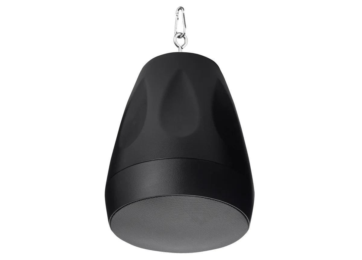 Pure Resonance Audio PD6 6.5 Inch 70V Pendant Speaker
Black hanging punching bag with a chain on a white background