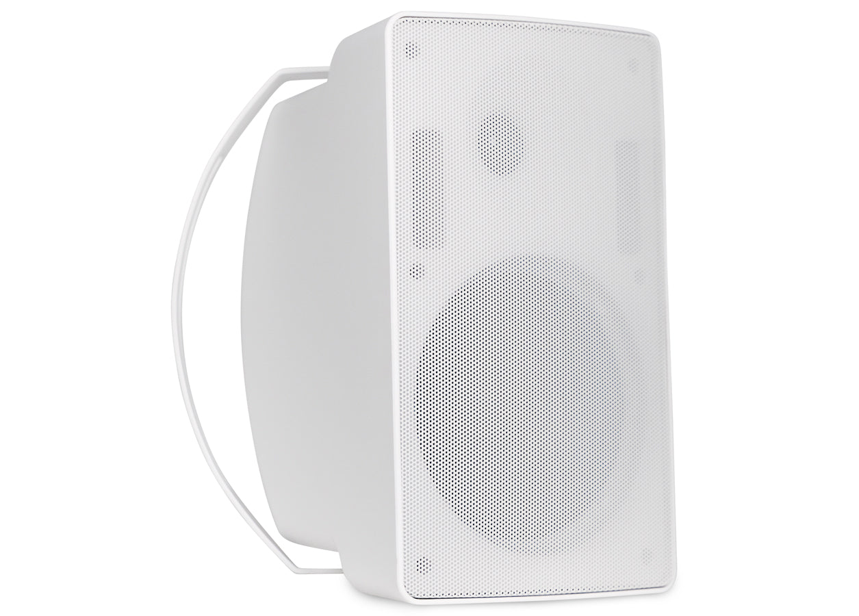 Pure Resonance Audio S6 All-Weather 6.5 Inch Surface Speaker 70V Front Vertical White