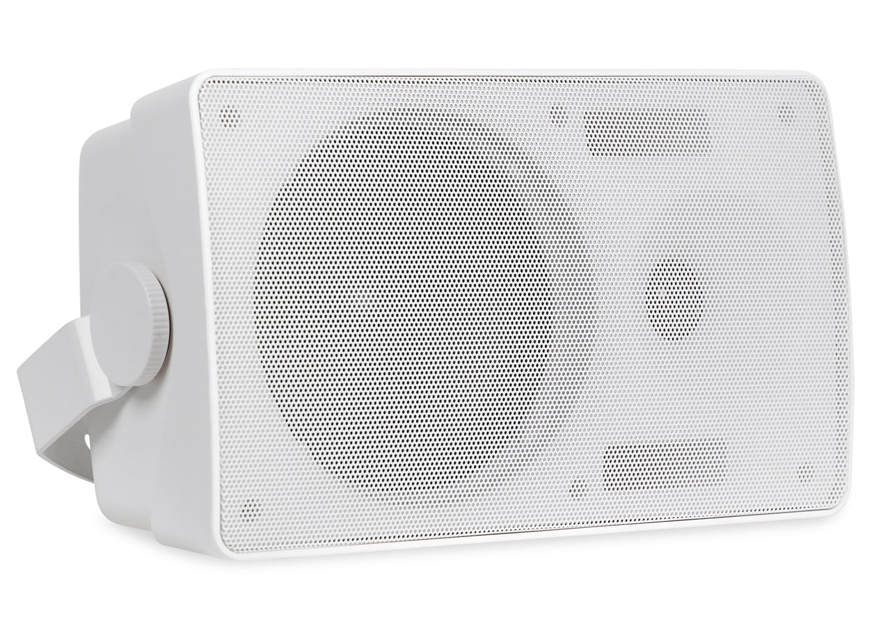 Pure Resonance Audio S6 All-Weather 6.5 Inch Surface Speaker 70V Horizontal Front White 1
