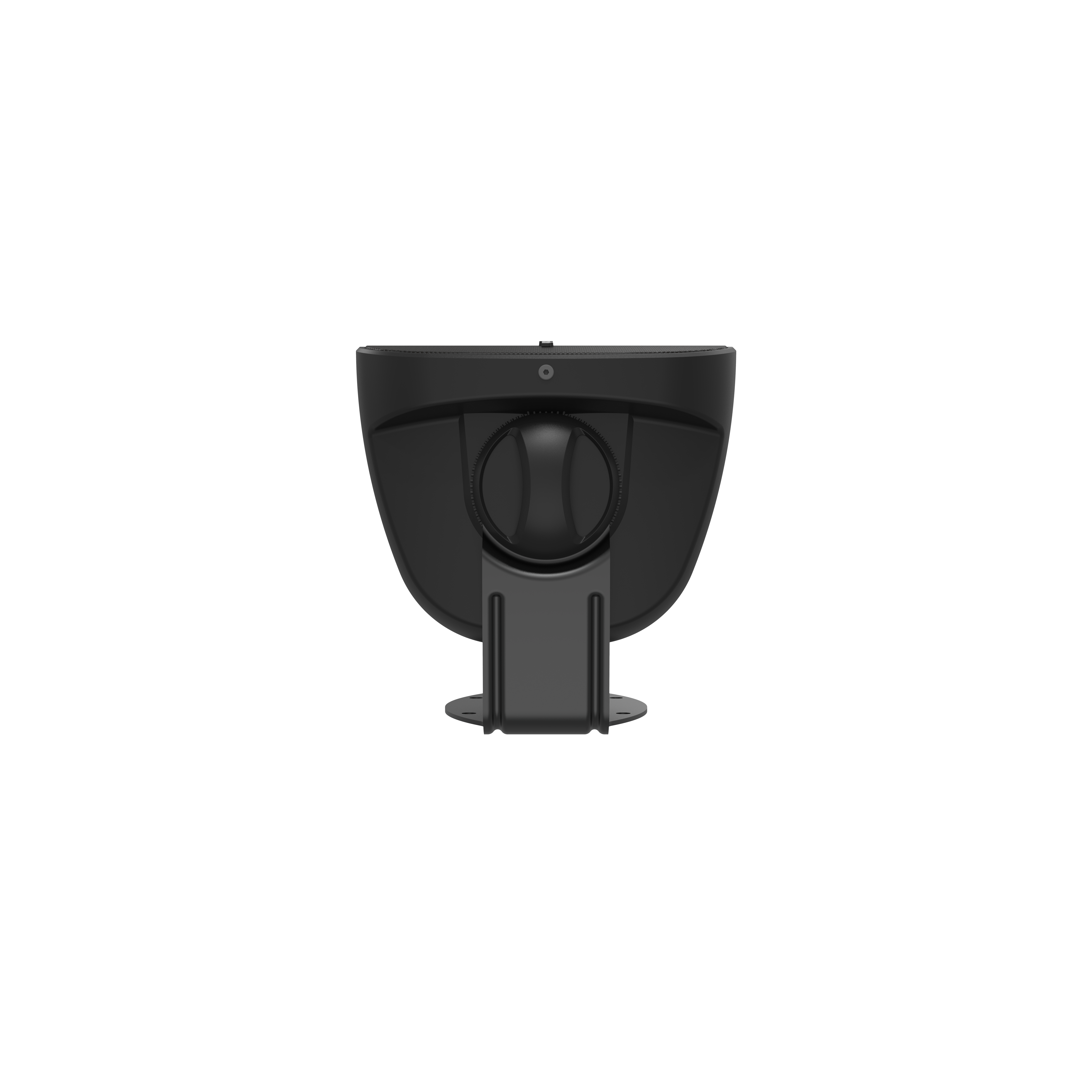 Klipsch RSM-400 4 Inch Indoor Outdoor Titanium Speaker Pair
Black speaker top view on a white background