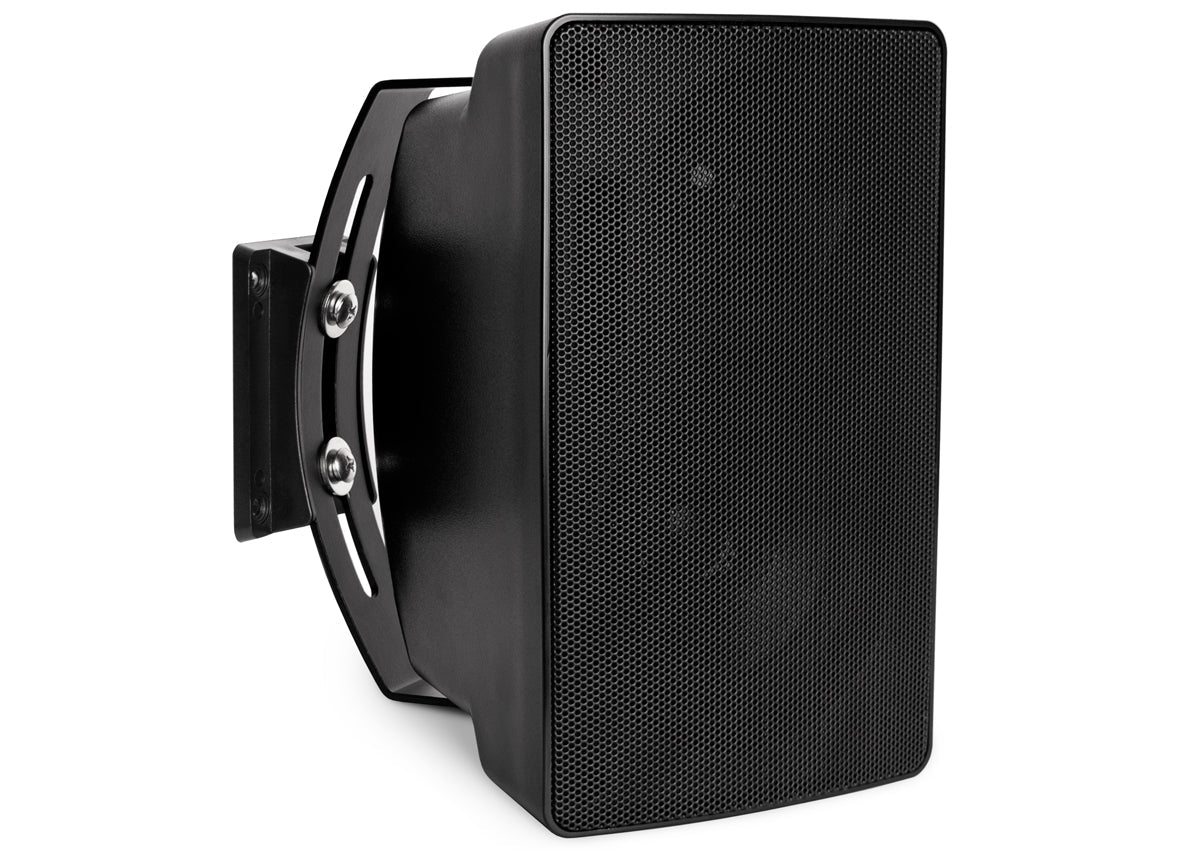 Pure Resonance Audio S6 All-Weather 6.5 Inch Surface Speaker 70V Black Vertical Front