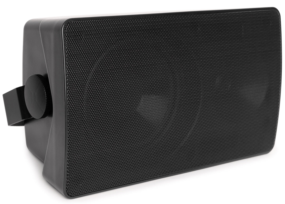 Pure Resonance Audio S6 All-Weather 6.5 Inch Surface Speaker 70V Horizontal Back Black