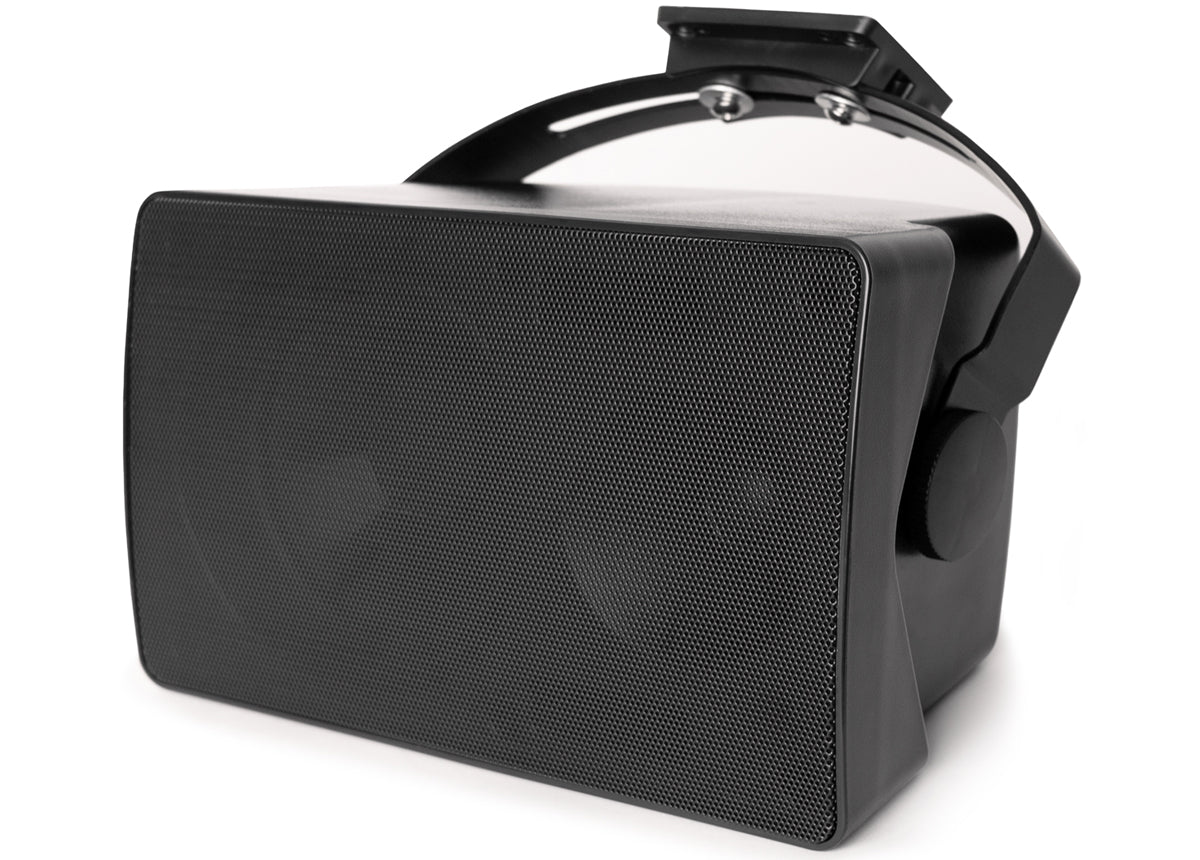 Pure Resonance Audio S6 All-Weather 6.5 Inch Surface Speaker 70V Horizontal Front Black 1