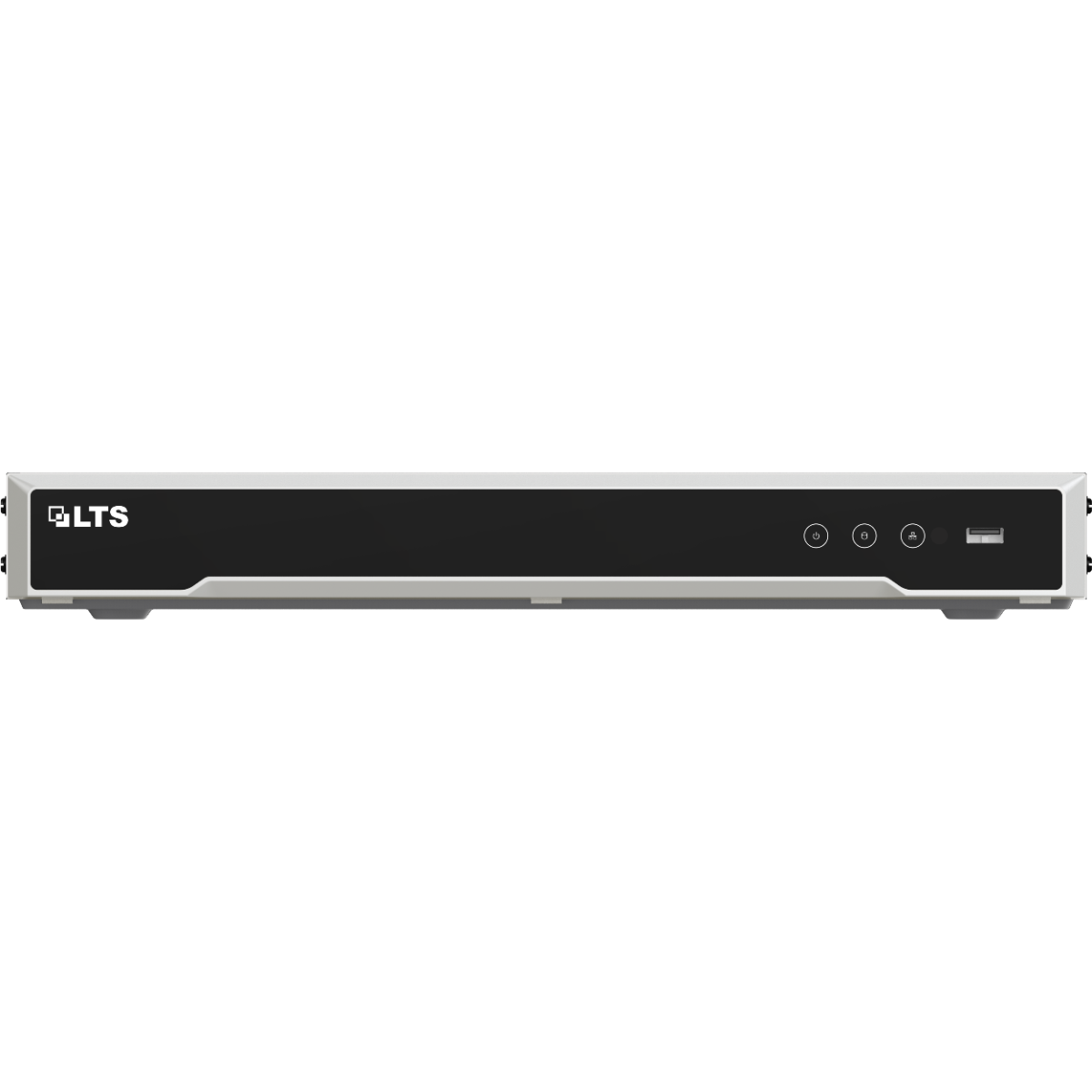 LTS LTN8608DV-P8 8-Channel DeepVision PoE NVR with Semantic Search
LTS brand silver and black electronic device with front buttons and a USB port, shown against a plain white background.
