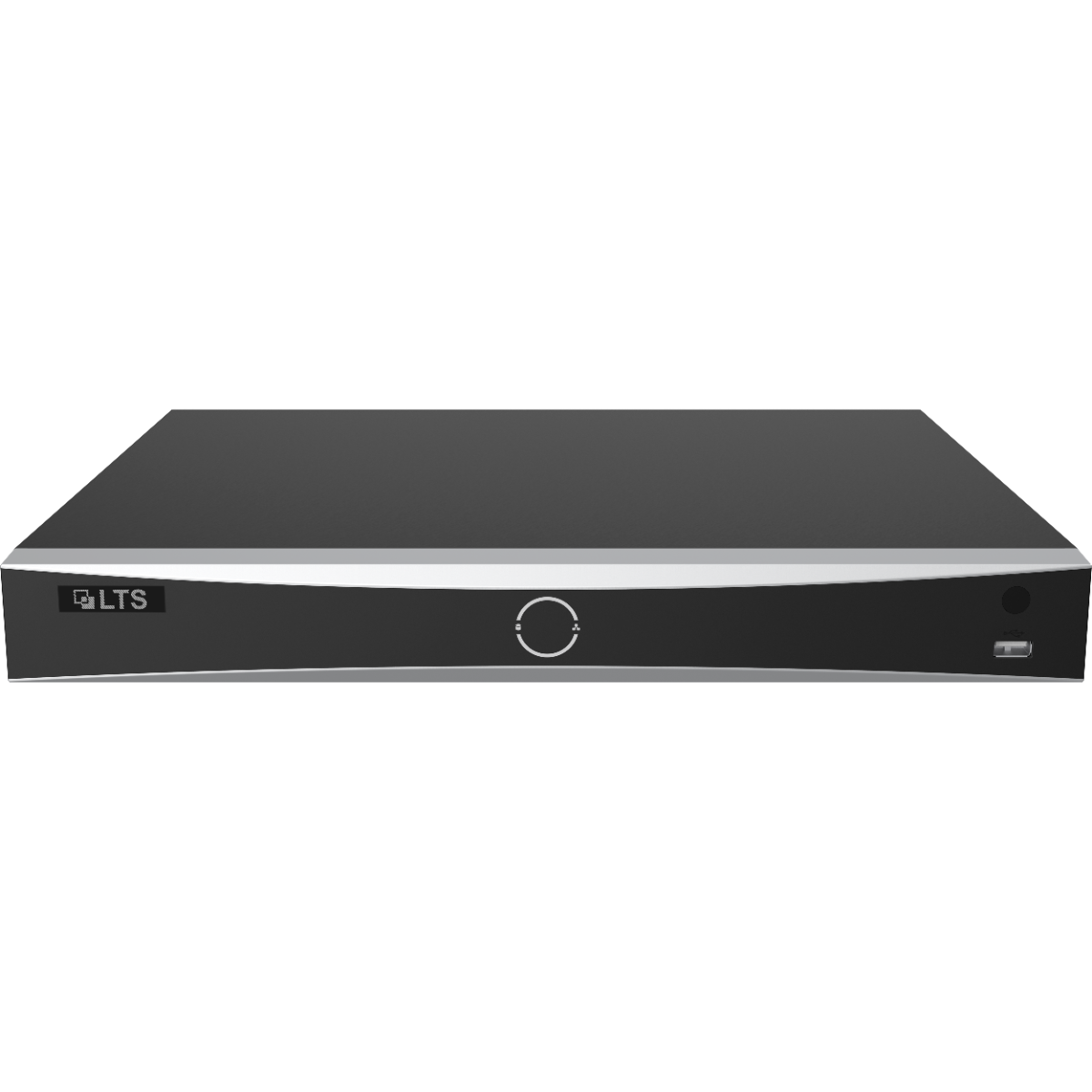 LTS LTN8608D-P8N 8CH Platinum 8K NVR With PoE & 32TB
Black electronic device with LTS branding on a white background