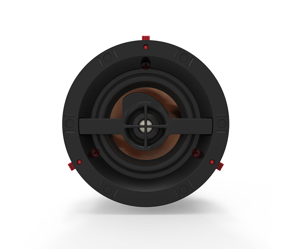 Klipsch PRO-14RC 3.5 Inch In-Ceiling Speaker Minimal Footprint
Black speaker on a white background