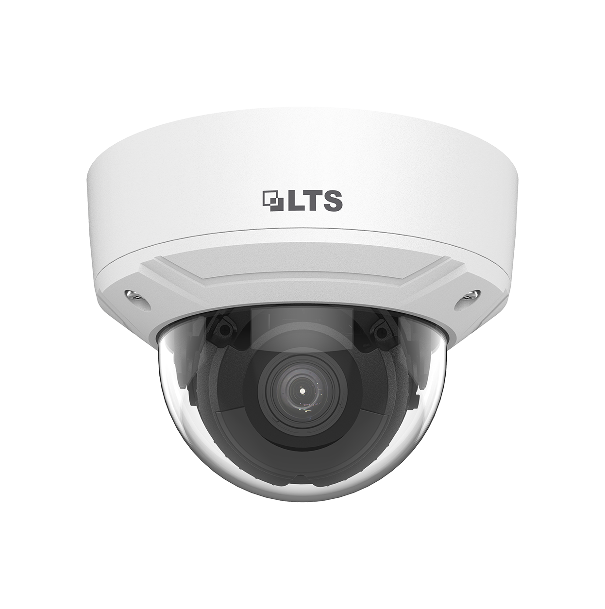 LTS LTCMIP7283W-SDZ 8MP Dome IP Camera Varifocal Lens
White LTS security camera on a white background