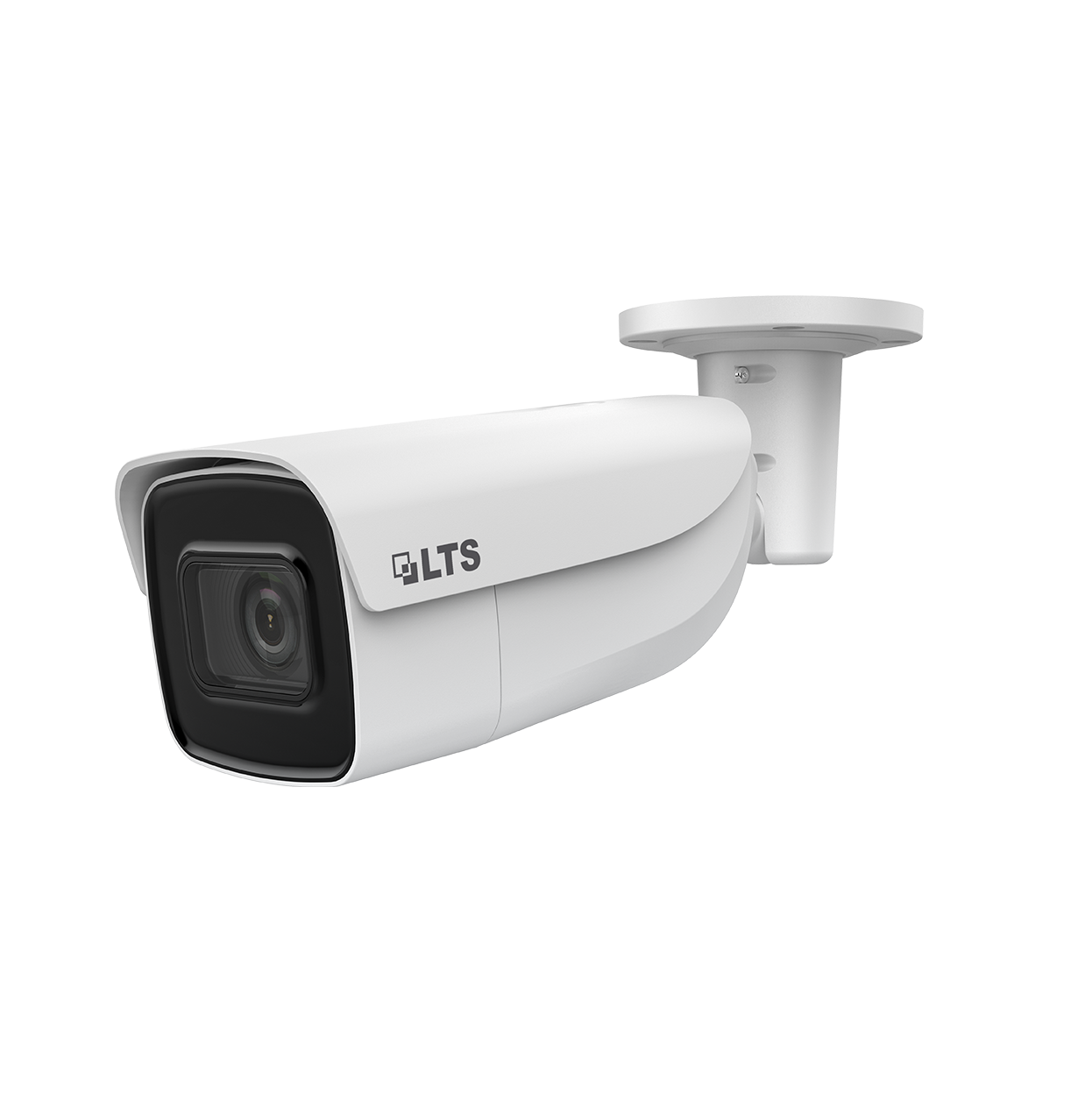 LTS LTCMIP9783W-SDZ 8MP Bullet Camera Vari-Focal WDR AI
White LTS security camera on a white background