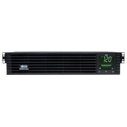 Eaton Tripp Lite SMART1000RM2U 2U Rackmount Sine Wave UPS
Black power supply unit with digital display on a white background
