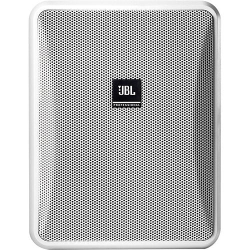 JBL Control 25-1 Compact 2-Way 5 Inch Indoor Outdoor Speaker Pair
JBL speaker with a white grille on a white background