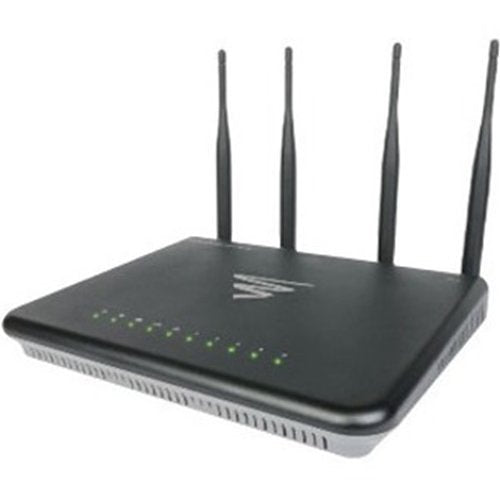 Luxul XWR-3150 Dual-Band Wireless AC3100 Gigabit Router
Black router with multiple antennas on a white background