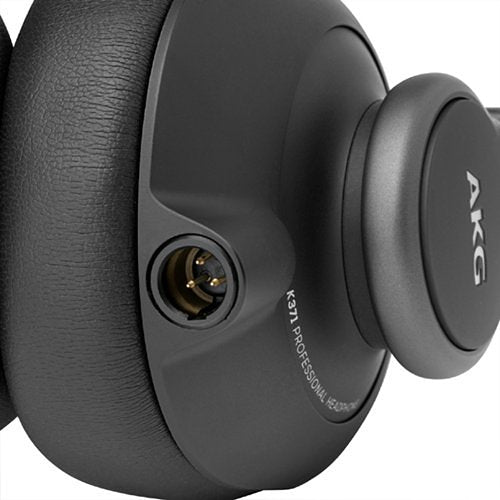 AKG K371-BT Bluetooth Closed-Back Studio Headphones Built-in Mic close up