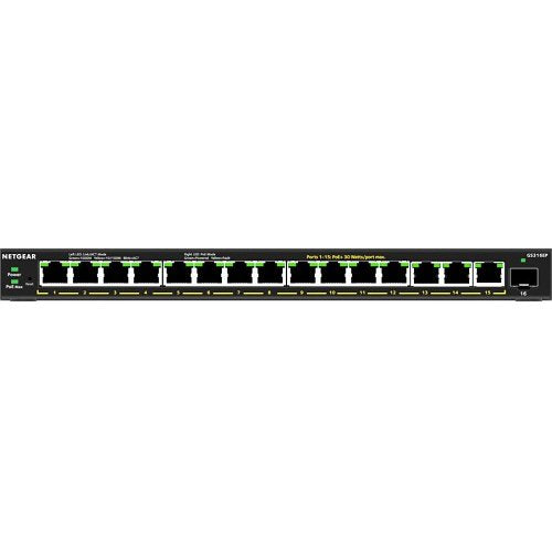 Netgear GS316EP 16-Port Gigabit PoE+ Plus Switch with SFP Port
Network switch with 8 ports on a white background