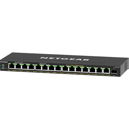 Netgear GS316EP 16-Port Gigabit PoE+ Plus Switch with SFP Port
NETGEAR network switch on a white background