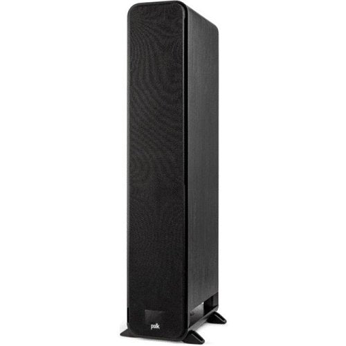 Polk Signature Elite ES60 Dolby Atmos Hi-Res Floor Speaker speaker with cover side view