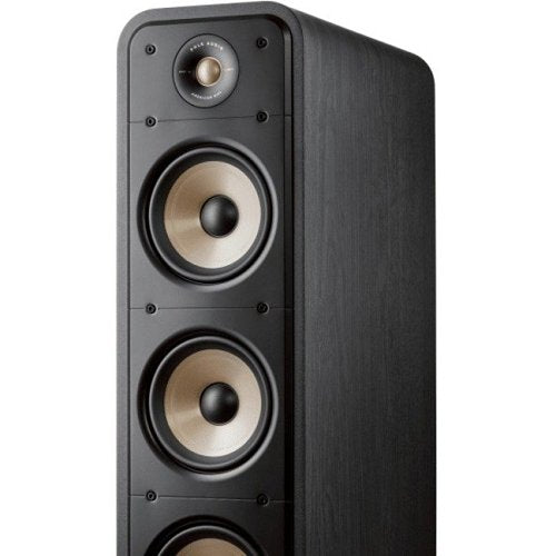 Polk Signature Elite ES60 Dolby Atmos Hi-Res Floor Speaker front view speakers with no cover