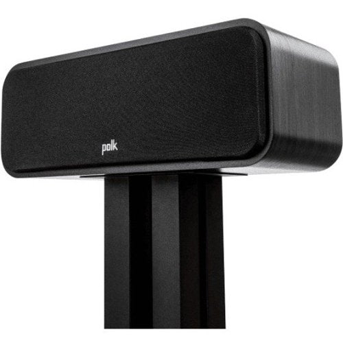 Polk Signature Elite ES30 Center Channel Full-Range Speaker with cover side view
