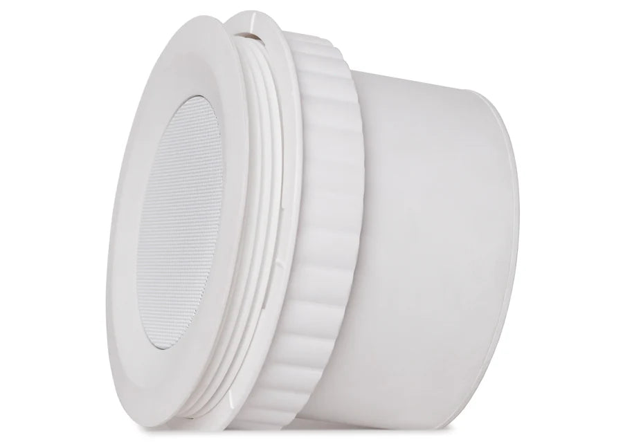 Pure Resonance Audio C5 4 Inch 70V Micro Ceiling Speaker
White speaker with a mesh cover on a white background