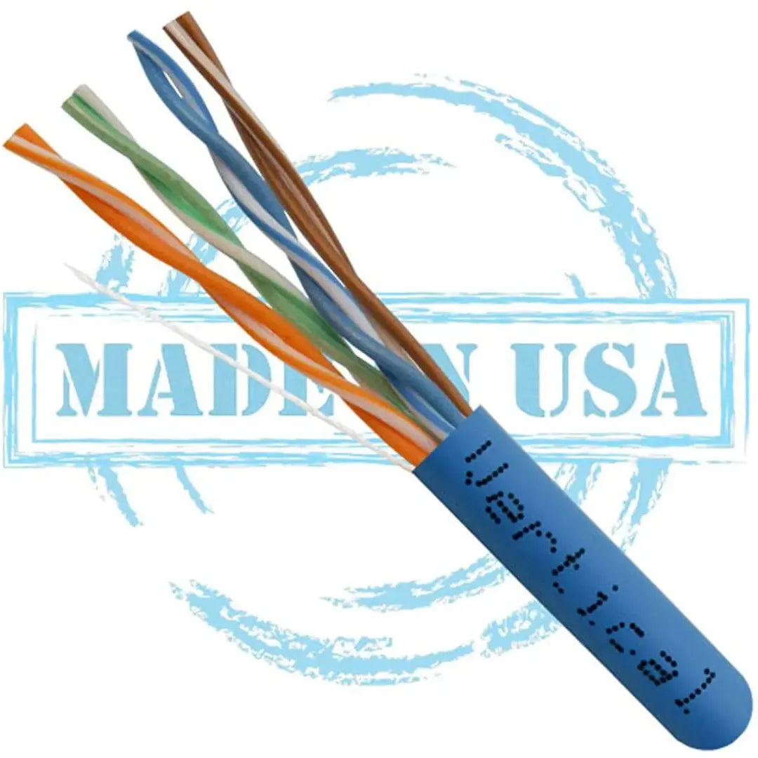 Vertical Cable 166-251/P/BL CAT6 CMP Plenum Cable 1000ft Blue