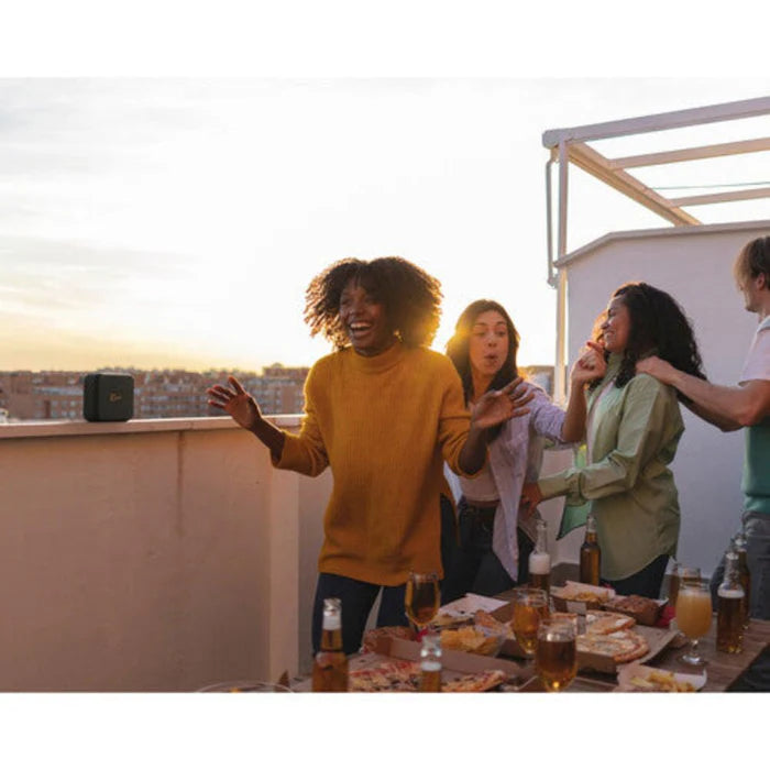 Klipsch Austin 18W Portable Bluetooth Speaker Waterproof Microphone in a party