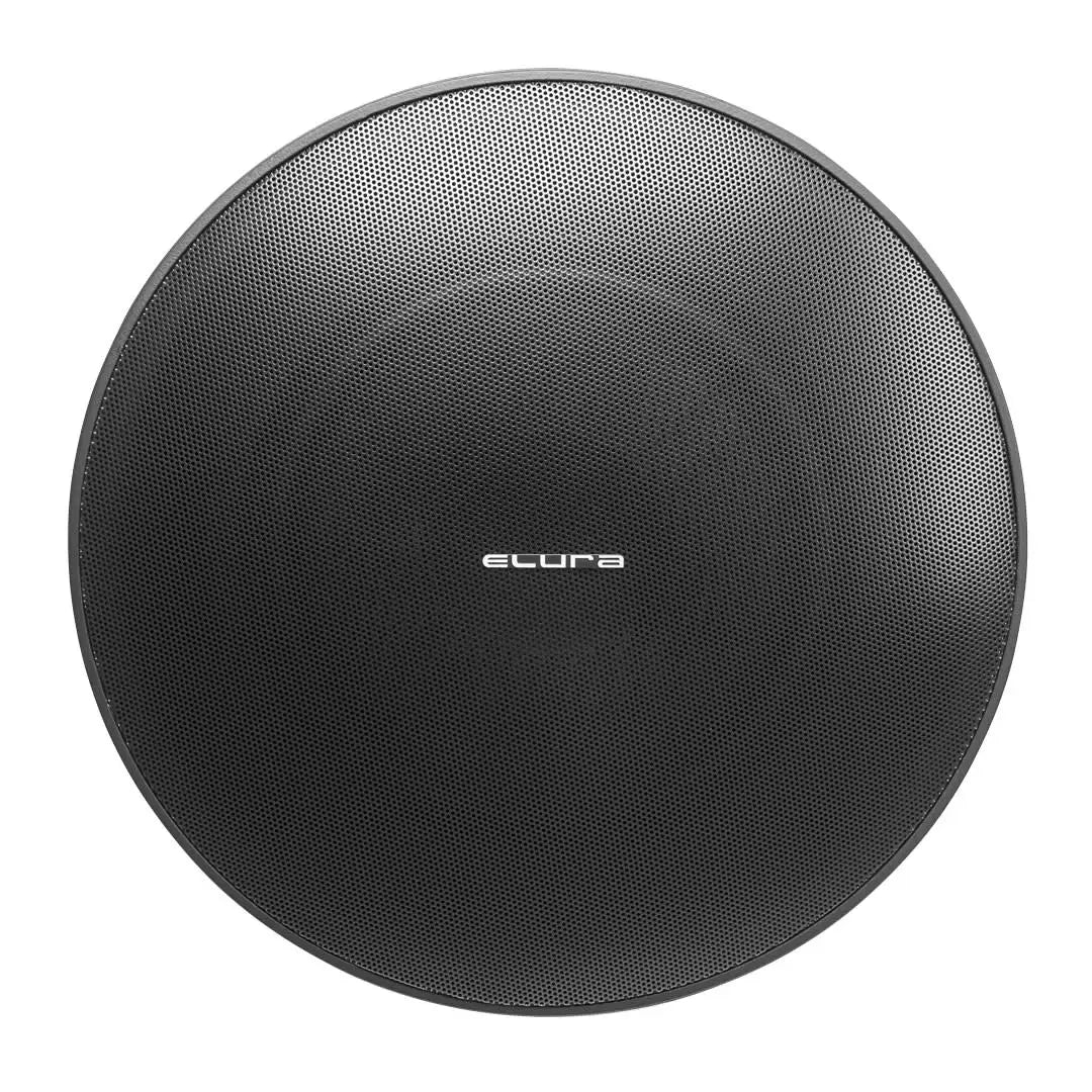 Elura G8PENDSUB-BK 8 Inch 70V Pendant 150W Omni Bass Subwoofer
Black round speaker with 'Elura' branding on a white background
