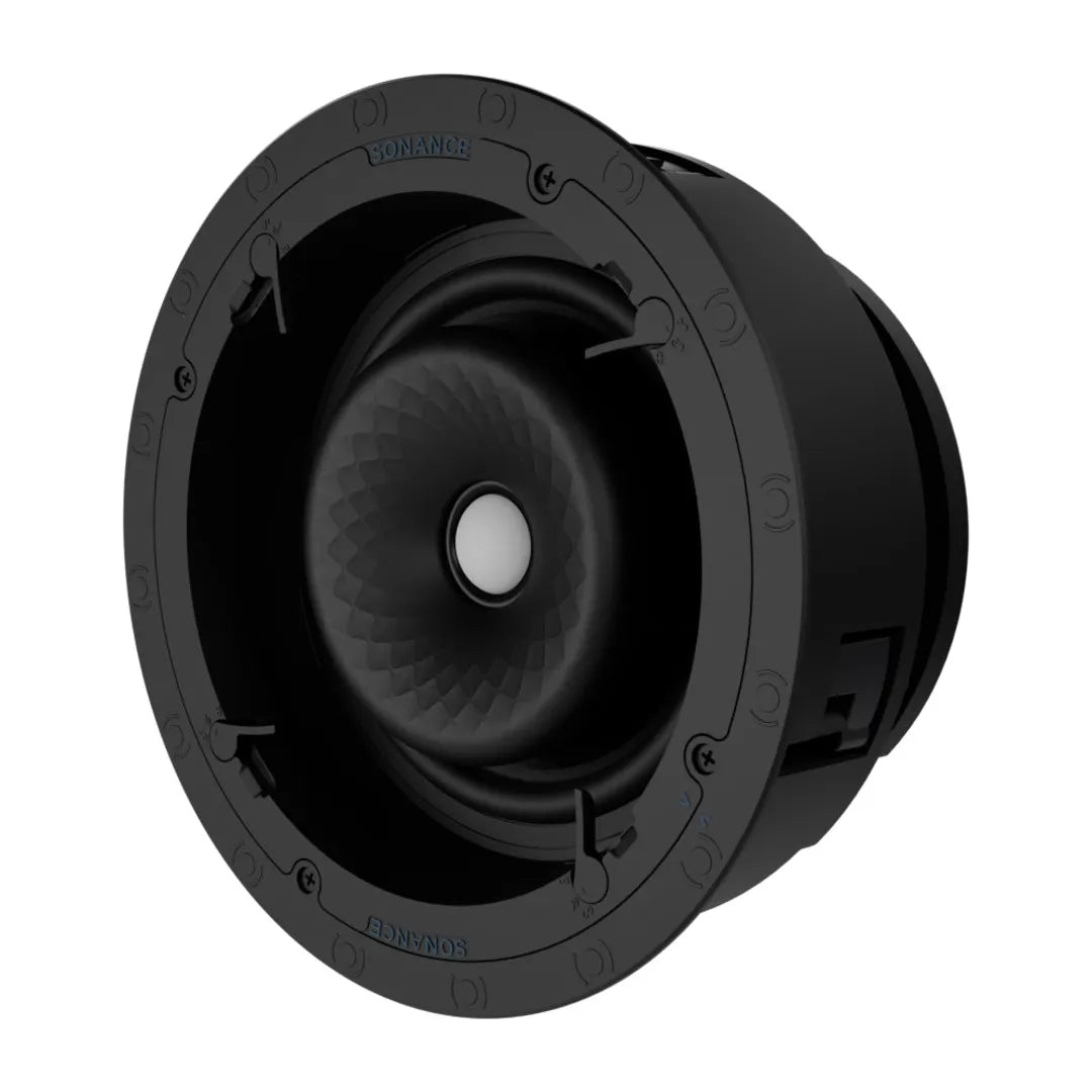 Sonance VX86R Premium 2-Way 8 Inch In-Ceiling Speaker Pair
Black speaker on a white background
