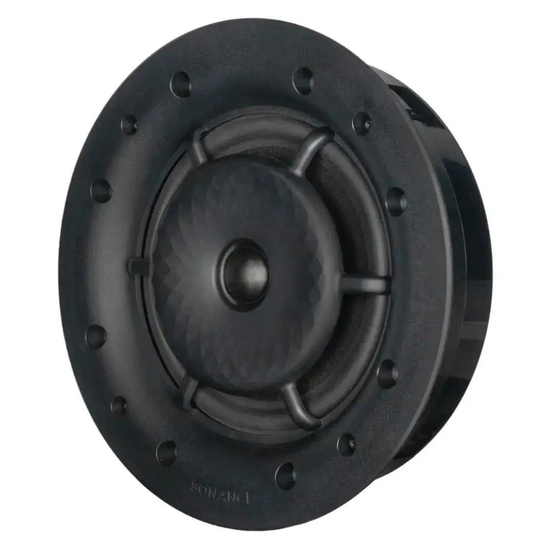 Sonance VXXT8R 8 Inch Extreme Outdoor In-Ceiling Speaker Pair
Black speaker grille on a white background