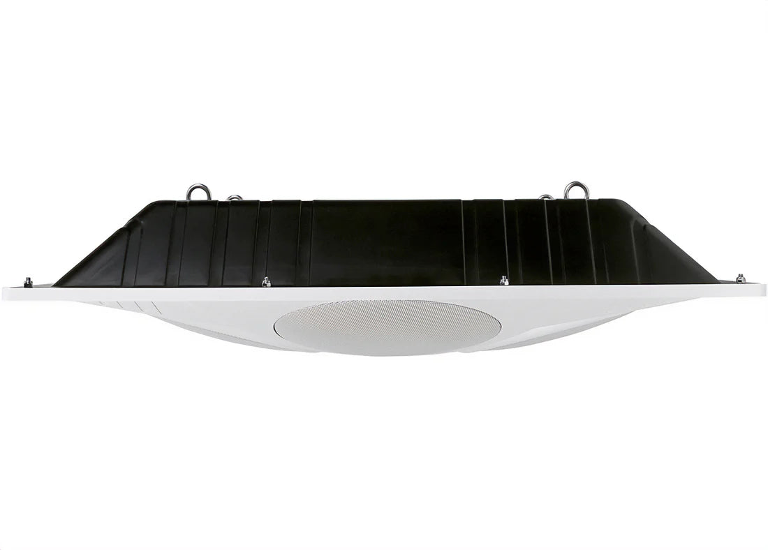 Pure Resonance Audio SD4 SuperDispersion Ceiling Speaker Array side view back and front