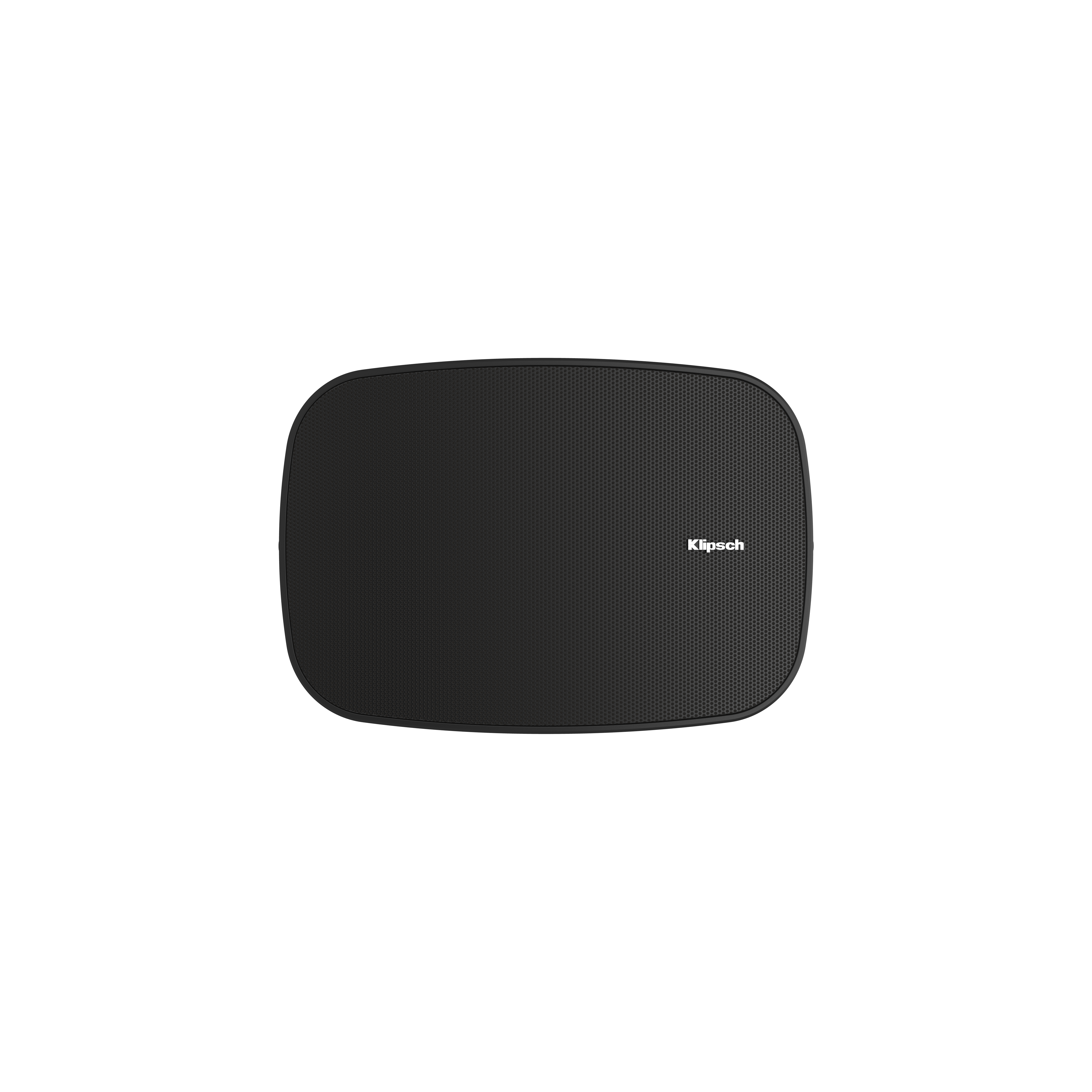 Klipsch RSM-400 4 Inch Indoor Outdoor Titanium Speaker Pair
Black speaker with Klipsch logo on a white background