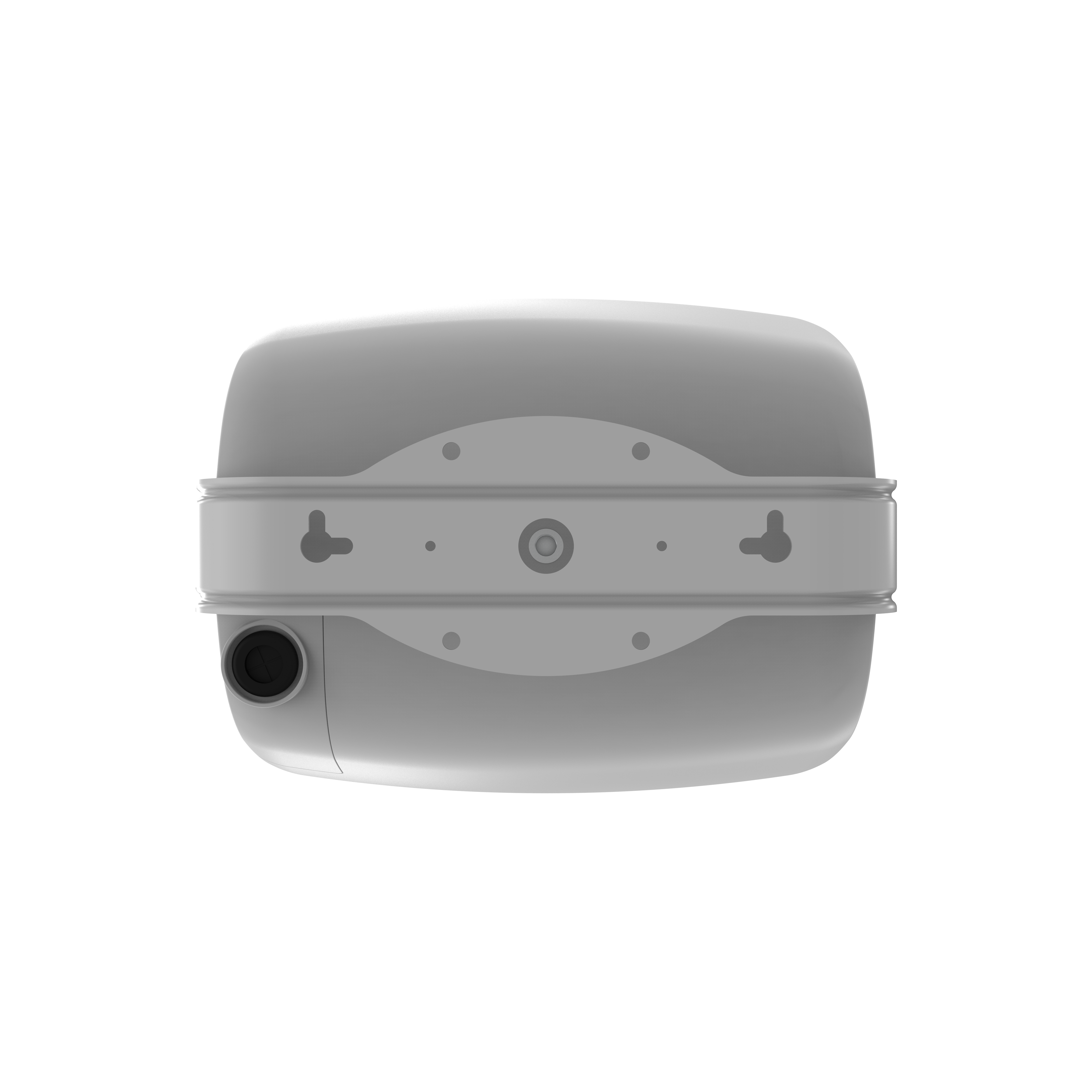 White speaker on a white background