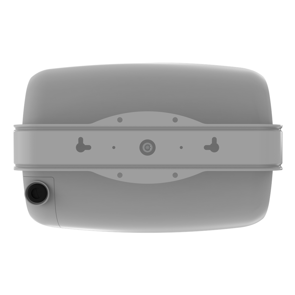 Klipsch RSM-800 8 Inch Outdoor Titanium Speaker All-Weather Pair
Speaker device with various ports on a white background