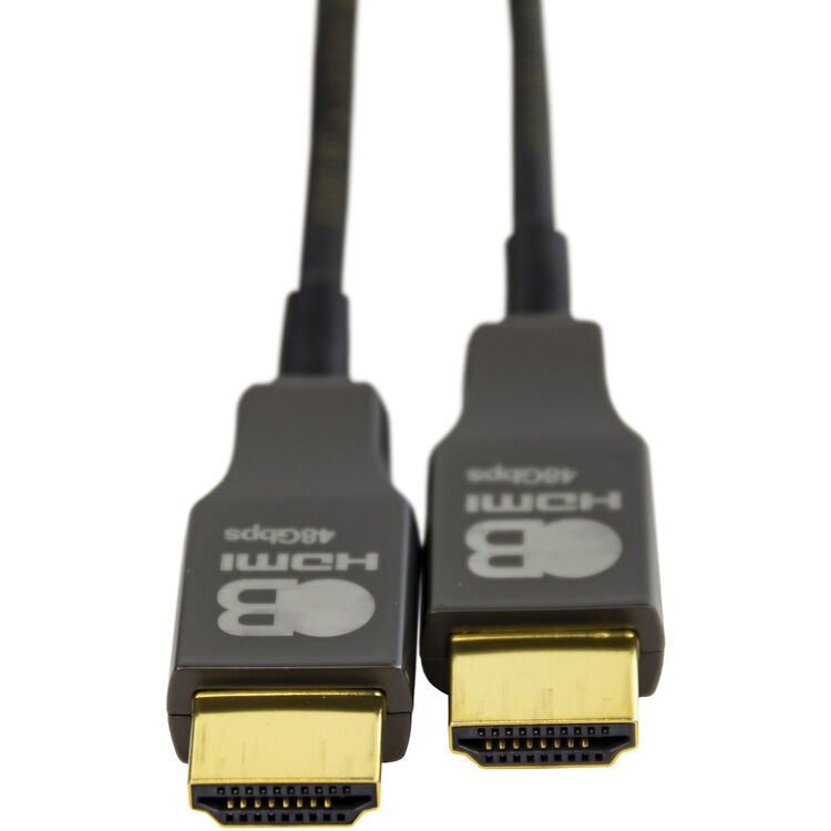 AVPro AC-BTSSF-10KUHD-20 20 M 10K 48Gbps AOC HDMI Cable closeup 