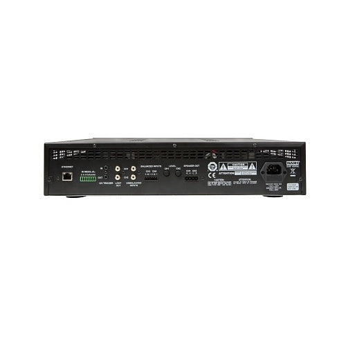 Episode ESA-70V2CH-500W Amplifier 2-Ch 500W Outdoor Pro Audio
Black electronic device with various ports and labels on a white background