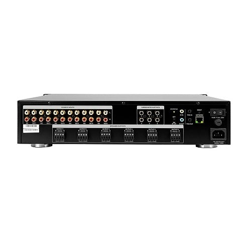 Episode EA-RSP-12D-100 12-Channel DSP Matrix Amplifier 100W back view connectors