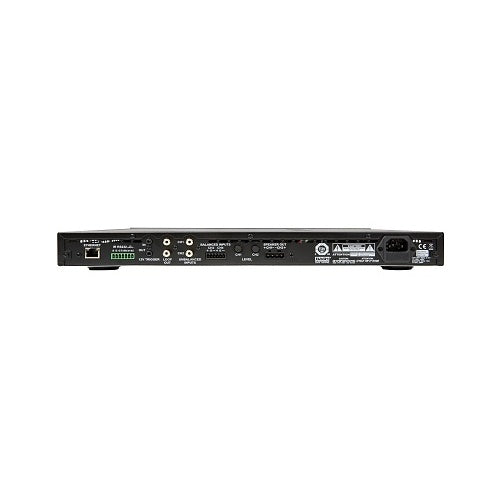 Episode ESA-70V2CH-150W 70V IP Amplifier 150W 2-Channel
Back view of a black electronic device on a white background
