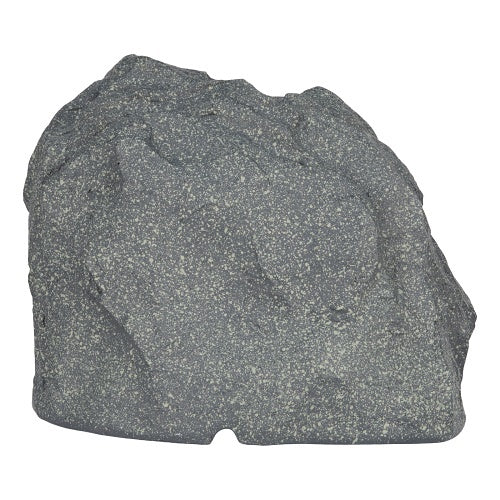 Episode ES-ROCK-6-70V 6 Inch 70V Outdoor Rock Speaker Gray stone block on a white background