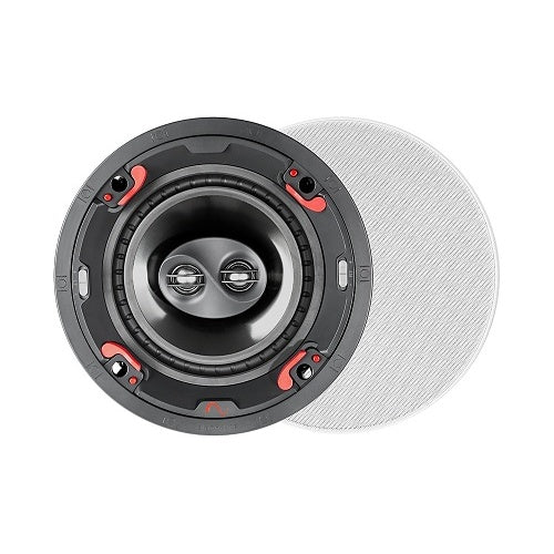 Episode SIG-58-ICDVC 8 Inch Dual Voice Coil In-Ceiling Speaker
Ceiling speaker with a white grille on a white background