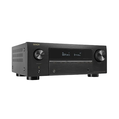 Denon AVR-X2800H 7.2 Receiver DTS X 95W 8K HDMI HEOS Dolby Atmos Side Angle