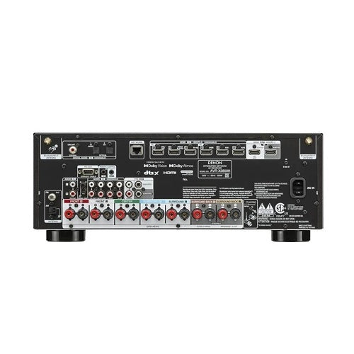 Denon AVR-X2800H 7.2 Receiver DTS X 95W 8K HDMI HEOS Dolby Atmos Back 