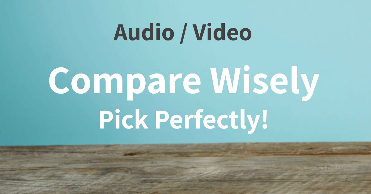 Sound and Visual Systems Comparison Chart Banner - Compare Wisely Pick Perfectly!