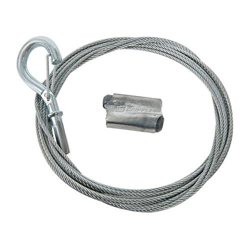 Episode ECS-800-PND4 4 Inch 70V Ceiling Pendant Speaker
Metal cable with a hook and clip on a white background