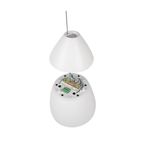 Episode ECS-800-PND4 4 Inch 70V Ceiling Pendant Speaker
White pendant light with open design on a white background