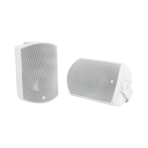 Episode ES-500-AW-6 Outdoor Surface Mount Speaker Pair 6.5 Inch
Pair of white outdoor speakers on a white background