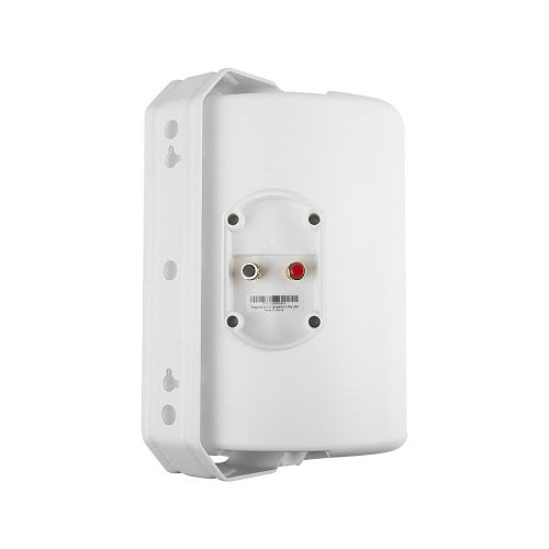 Episode ES-500-AW-6 Outdoor Surface Mount Speaker Pair 6.5 Inch
White electronic speaker with ports on a white background