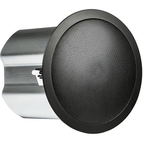 JBL Control 16C/T 6.5 Inch 2-Way Ceiling Coaxial Speakers Pair
Round metallic speaker with black mesh on a white background