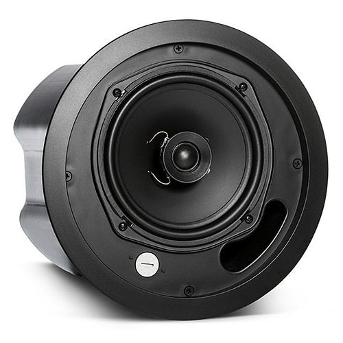 JBL Control 16C/T 6.5 Inch 2-Way Ceiling Coaxial Speakers Pair
Black in-ceiling speaker on a white background