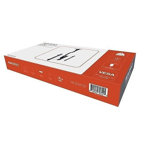 AVARRO NX-SCM125 Large Ceiling TV Mount 37-80 UL Listed
Product packaging with brand logo and product details on a white background