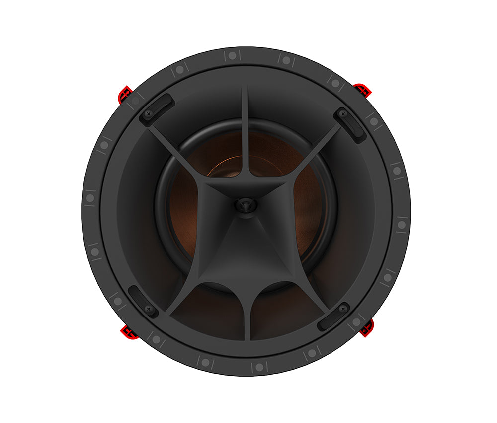 Klipsch PRO-180RPC LCR 8 Inch In-Ceiling Speaker Titanium Tweeter
Black speaker on a white background