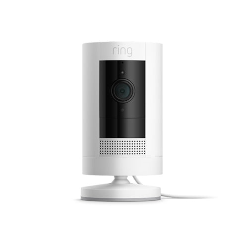 STKUPPLGWH Ring Plug-In Stick Up Cam HD Video Night Vision Indoor Outdoor