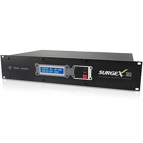 SurgeX SEQ Rackmount 12 Outlet Power Sequencer Surge Conditioner
